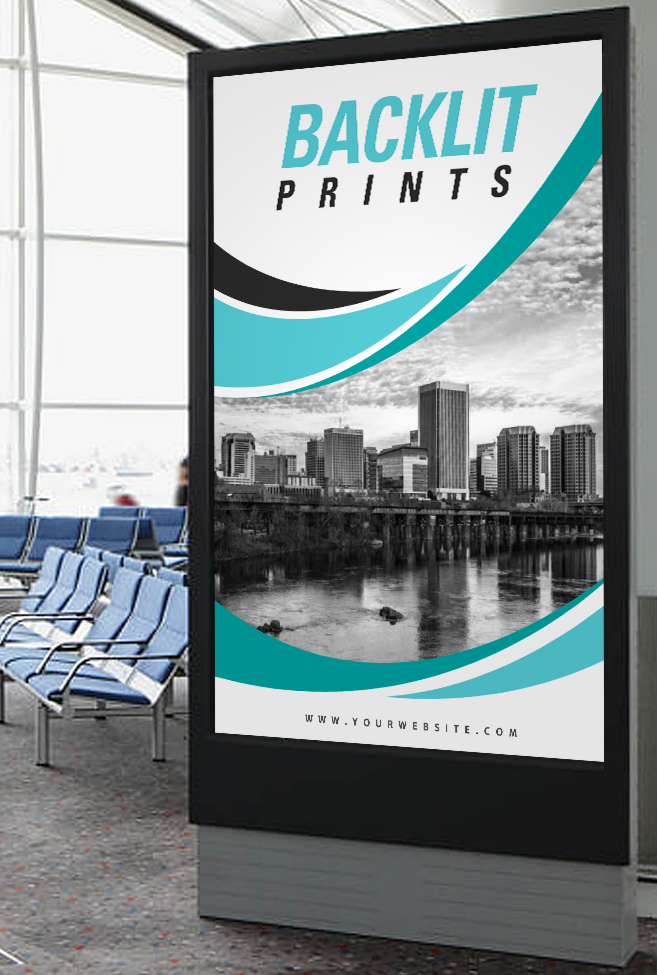 backlit prints airport