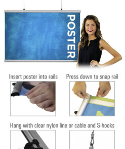 Instructions for optional poster snap rails
