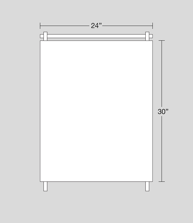 24" x 30" sign dimensions