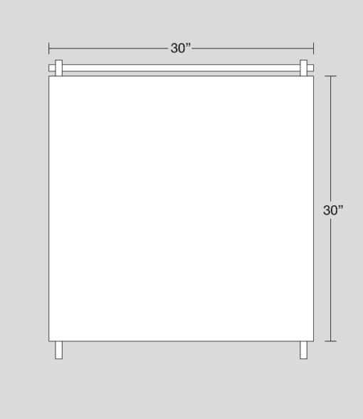 30" x 30" sign dimensions