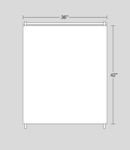 36" x 42" sign dimensions