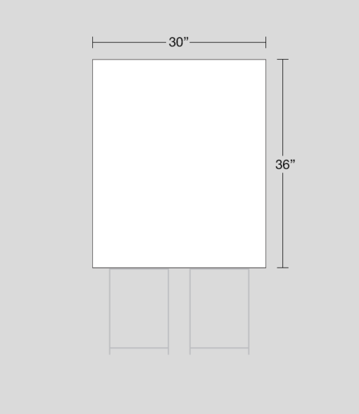 30" x 36" sign dimensions