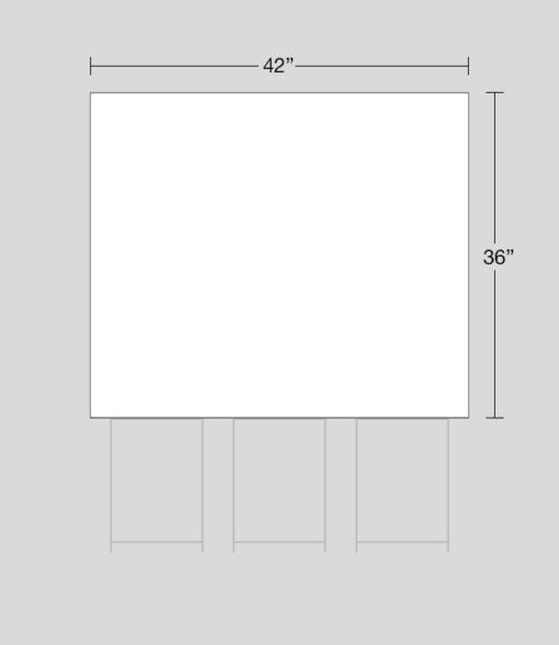 42" x 36" sign dimensions
