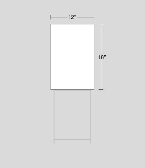 12" x 18" sign dimensions