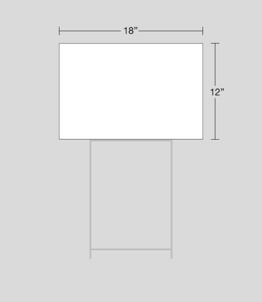 18" x 12" sign dimensions