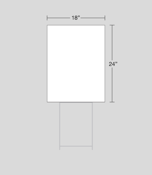 18" x 24" sign dimensions
