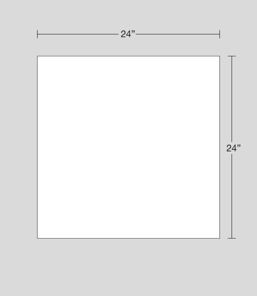 24" x 24" sign dimensions