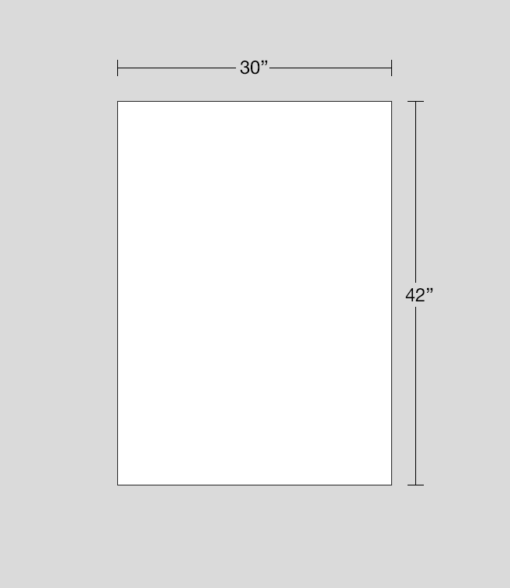30" x 42" sign dimensions
