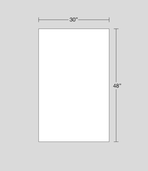 30" x 48" sign dimensions