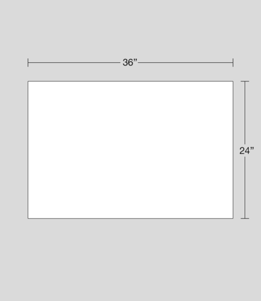 36" x 24" sign dimensions