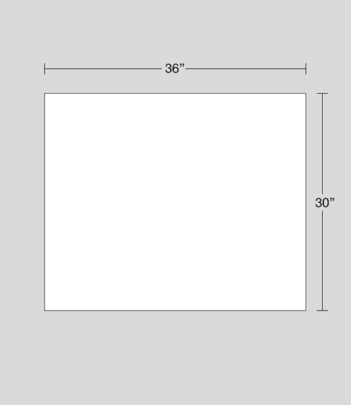 36" x 30" sign dimensions