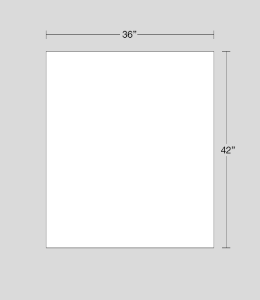 36" x 42" sign dimensions
