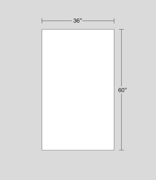 36" x 60" sign dimensions