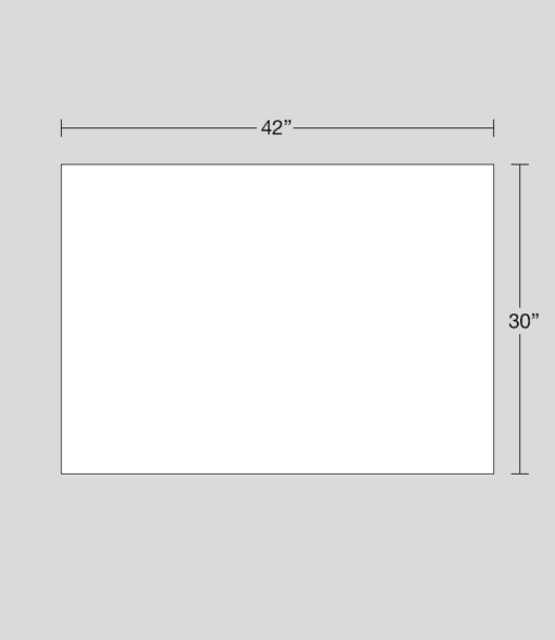 42" x 30" sign dimensions