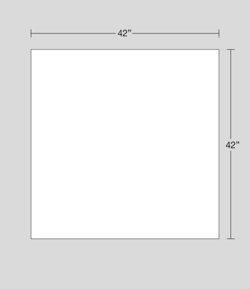 42" x 42" sign dimensions