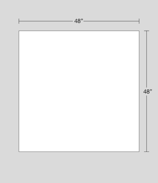 48" x 48" sign dimensions