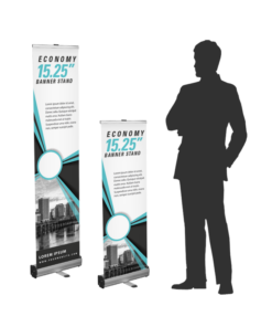 economy banner stands 15.25