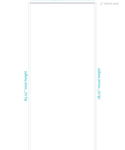 design template for outdoor banner stand double-sided