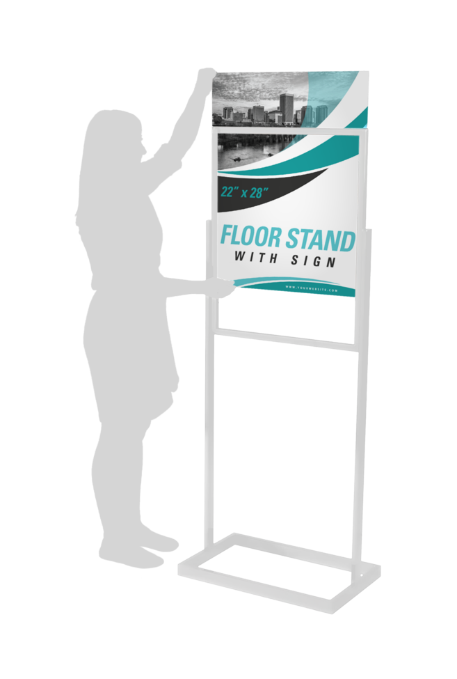 replacement print for a floor stand sign