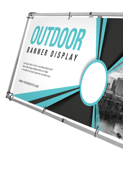 Outdoor banner display fast printing and shipping