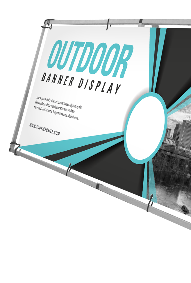 Outdoor banner display fast printing and shipping