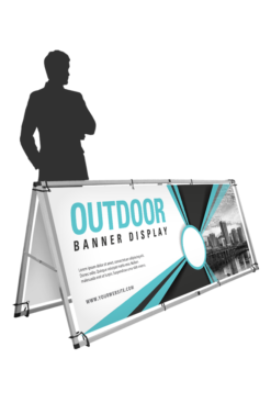 outdoor banner display fast print