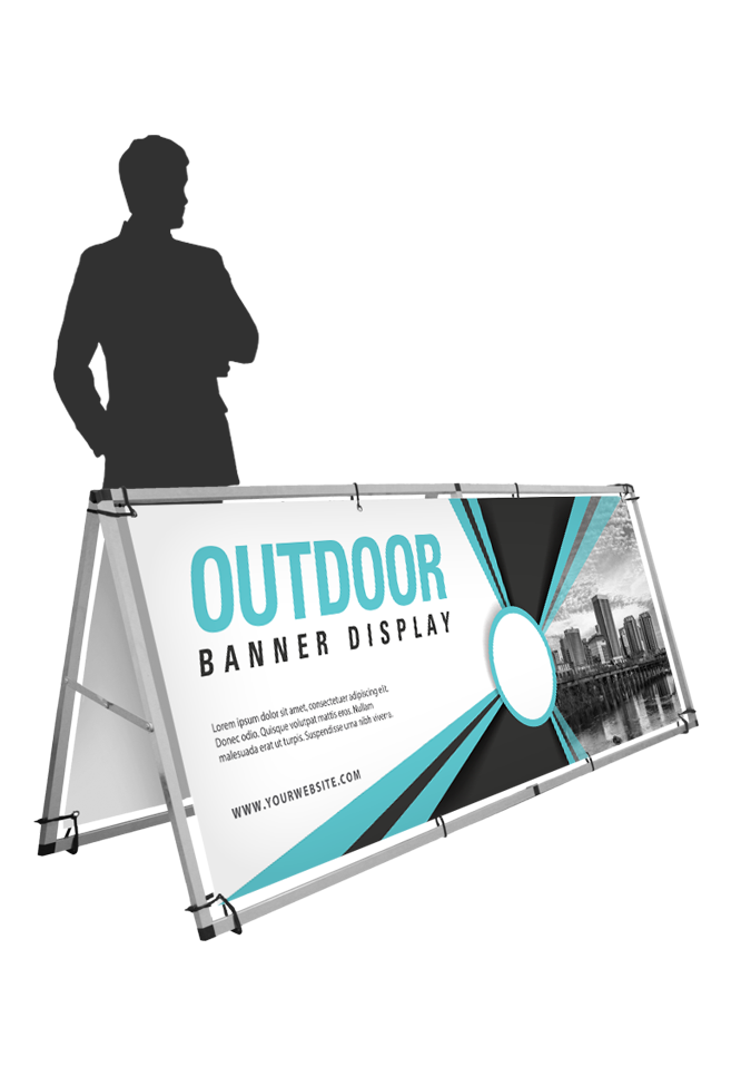 outdoor banner display fast print