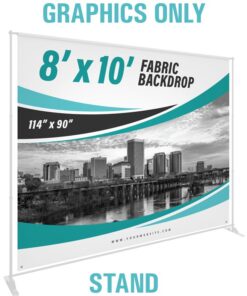 8' x 10' Fabric Backdrop Replacement Graphics