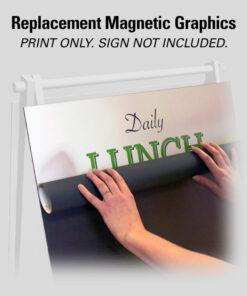 Replacement Magnetic Graphics for Sidewalk Signs