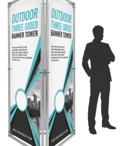 Three-Sided Banner Tower