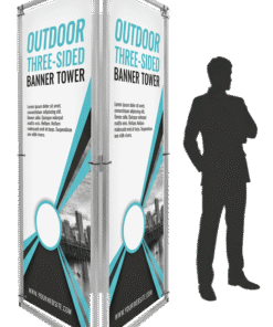 Three-Sided Banner Tower